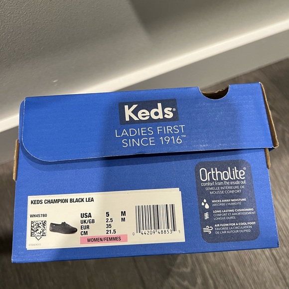 Keds Champion leather sneakers black size 5 - Picture 9 of 9